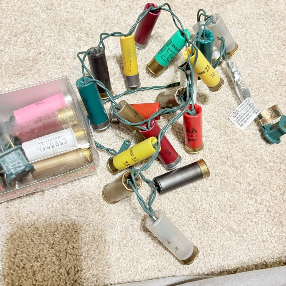 Colorful Shotgun Shell String Lights